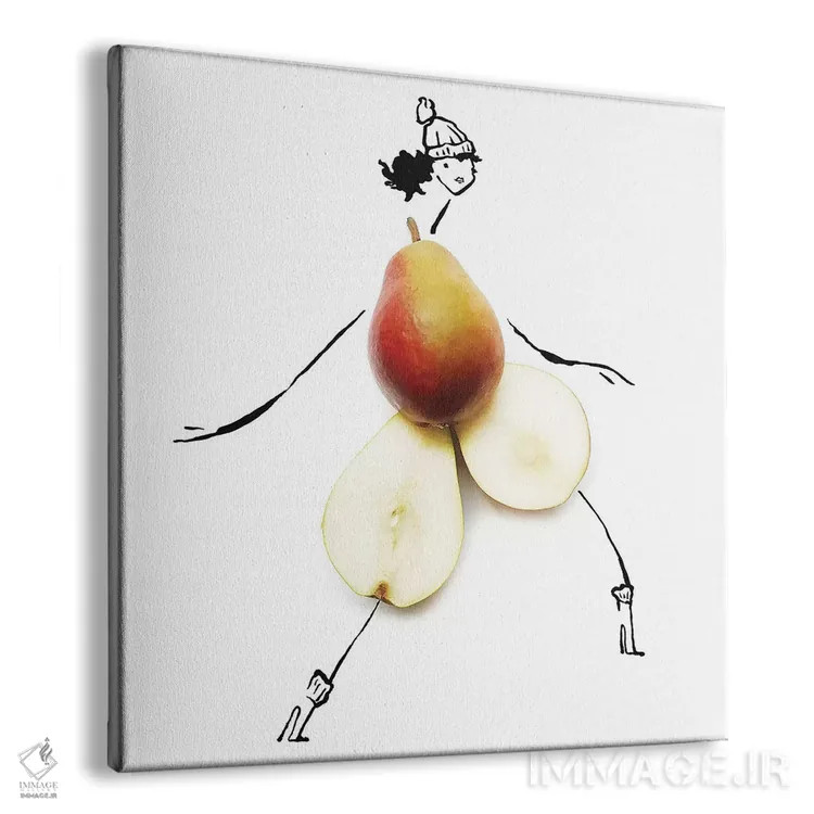 تابلو گلابی اثر گرچن روهرز - نمای پرسپکتیو محصول