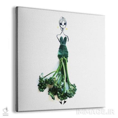 تابلو بروکولینی (کلم سبز ایتالیایی) اثر گرچن روهرز - نمای پرسپکتیو محصول