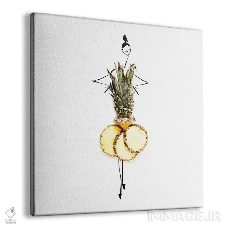 تابلو آناناس اثر گرچن روهرز - نمای پرسپکتیو محصول