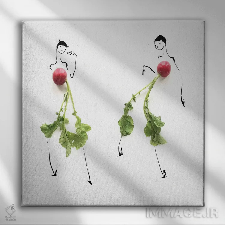 تابلو تربچه (سری اول) اثر گرچن روهرز - نمای روبهرو روی دیوار