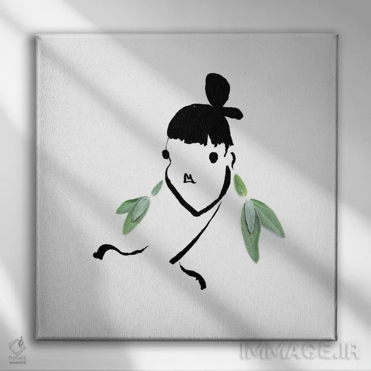 تابلو مریمگلی اثر گرچن روهرز - نمای روبهرو روی دیوار