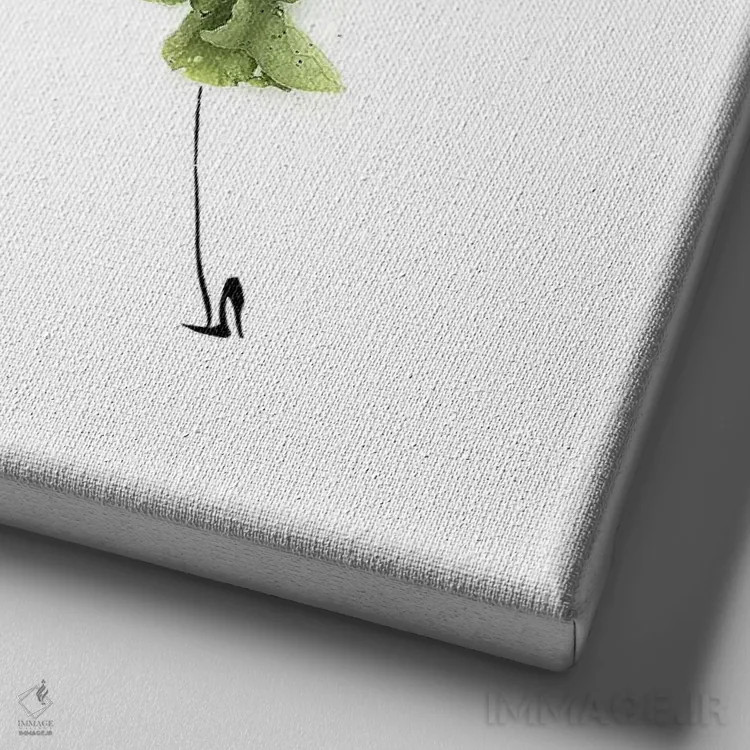 تابلو تربچه (سری اول) اثر گرچن روهرز - نمای نزدیک بافت بوم