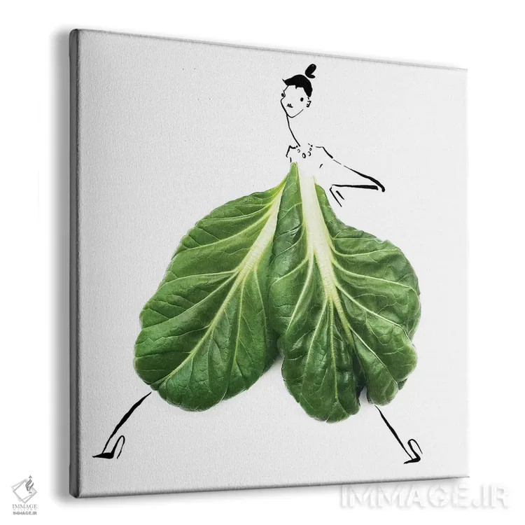 تابلو تاتسوی (کلم آسیایی) اثر گرچن روهرز - نمای پرسپکتیو محصول