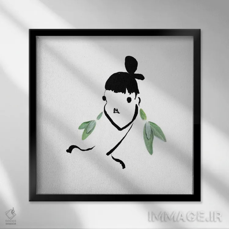 تابلو مریمگلی اثر گرچن روهرز - نمای قابدار مشکی