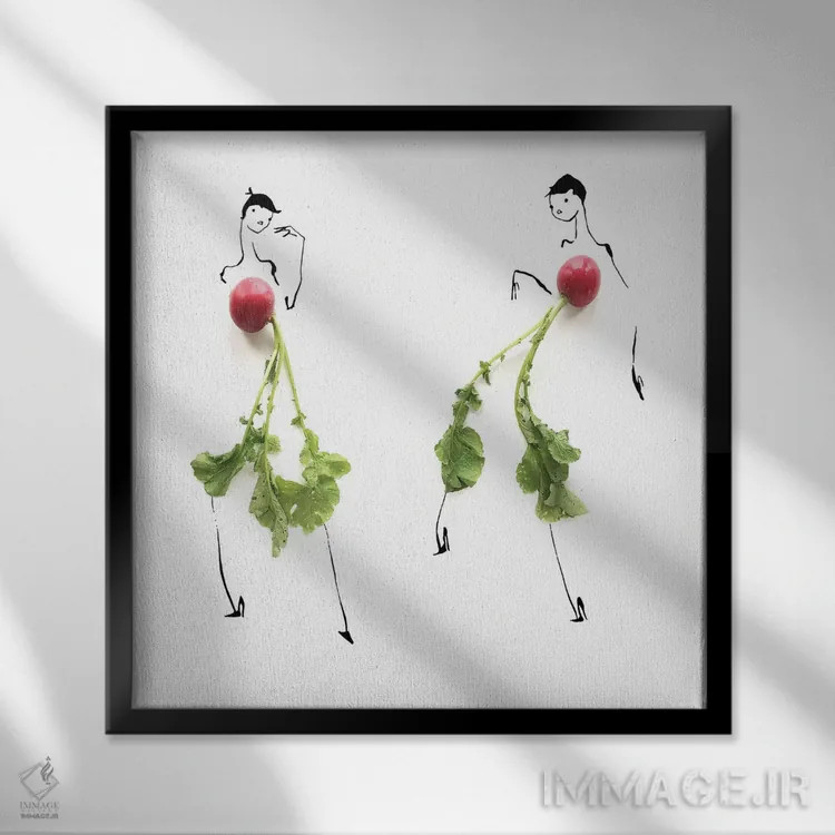 تابلو تربچه (سری اول) اثر گرچن روهرز - نمای قابدار مشکی