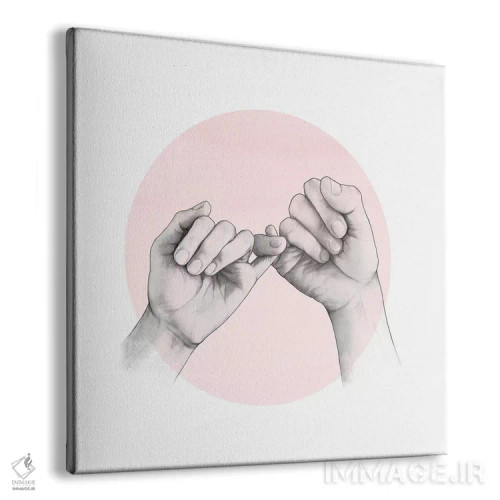 تابلو صورتی (پینکی) اثر لورا گریوز - نمای پرسپکتیو محصول