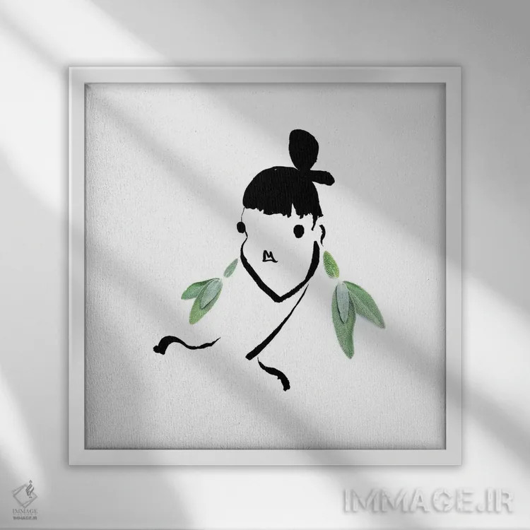 تابلو مریمگلی اثر گرچن روهرز - نمای قابدار سفید