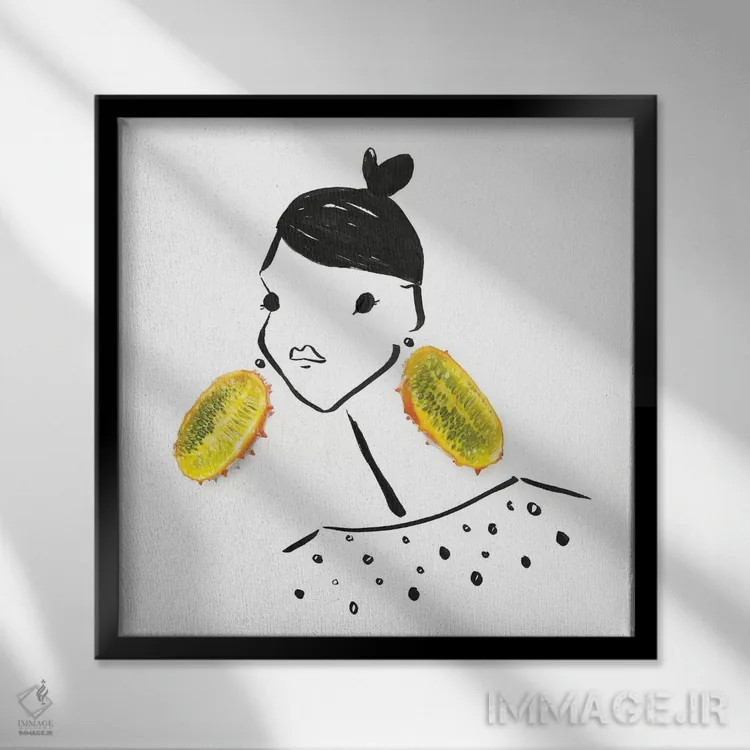 تابلو خار اثر گرچن روهرز - نمای قابدار مشکی