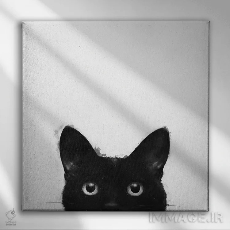 تابلو هنوز بیدار شدی؟ اثر لورا گریوز - نمای روبهرو روی دیوار