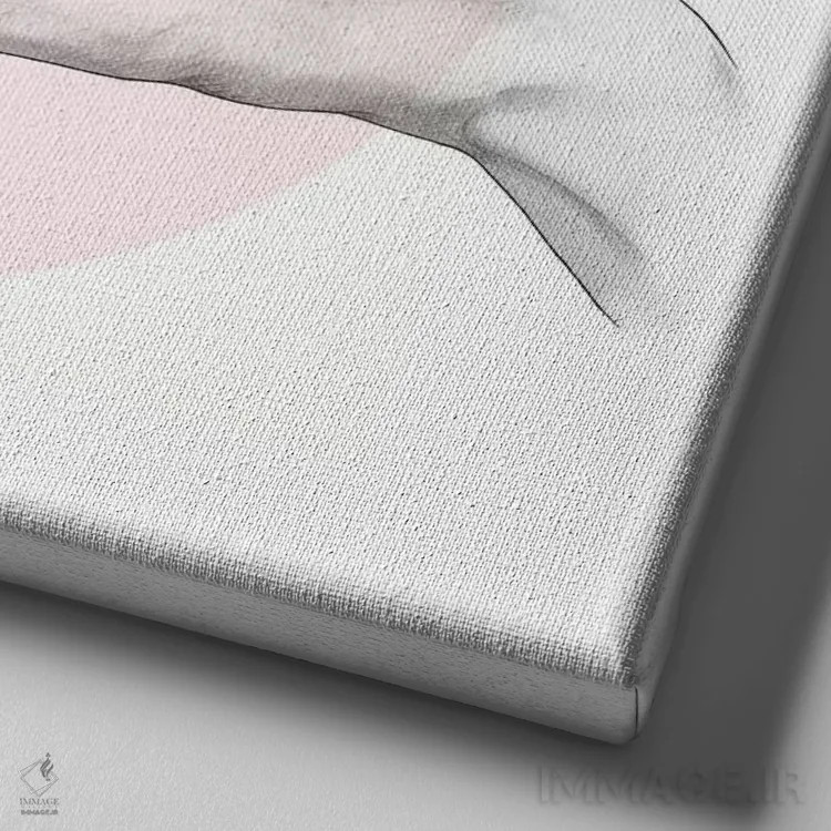 تابلو قلب در دستان اثر لورا گریوز - نمای نزدیک بافت بوم