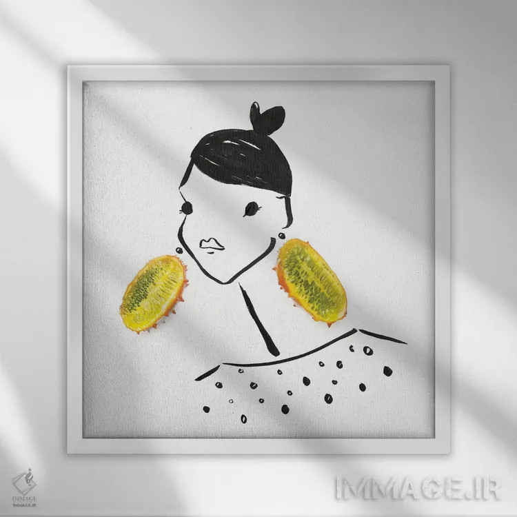 تابلو خار اثر گرچن روهرز - نمای قابدار سفید