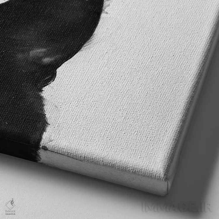 تابلو هنوز بیدار شدی؟ اثر لورا گریوز - نمای نزدیک بافت بوم