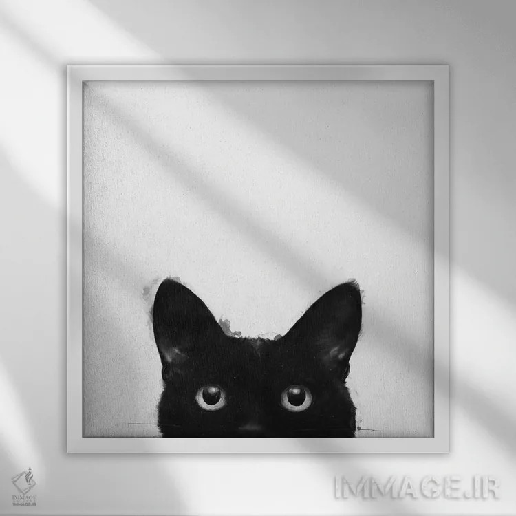 تابلو هنوز بیدار شدی؟ اثر لورا گریوز - نمای قابدار سفید