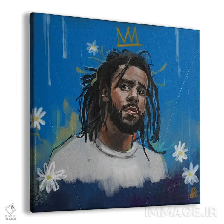 تابلو گل کل اثر گوردون رو - نمای پرسپکتیو محصول