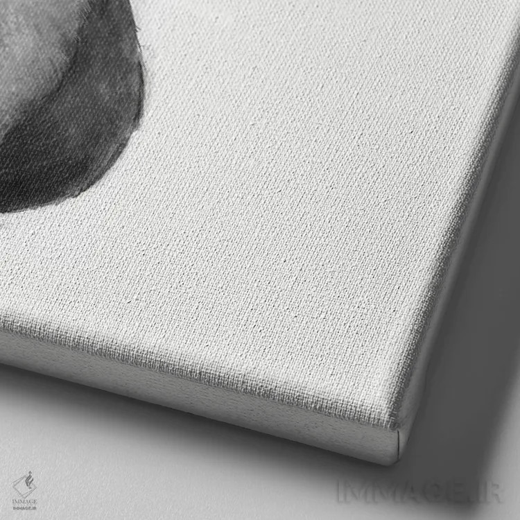 تابلو فرنچی صحبت میکنید؟ اثر لورا گریوز - نمای نزدیک بافت بوم