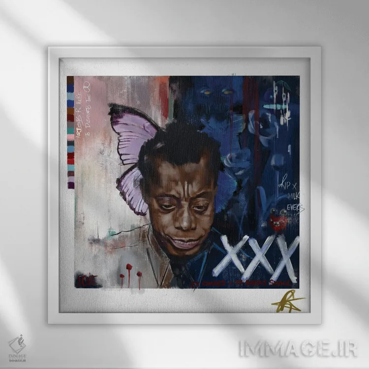 تابلو بالدوین اول اثر گوردون رو - نمای قابدار سفید