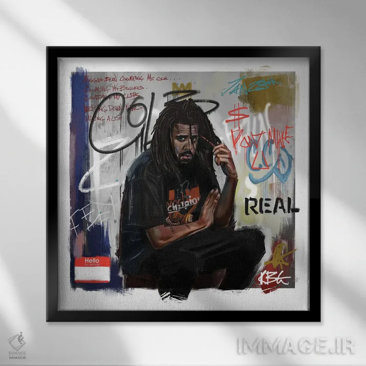 تابلو بیست و هشتم ژانویه اثر گوردون رو - نمای قابدار مشکی