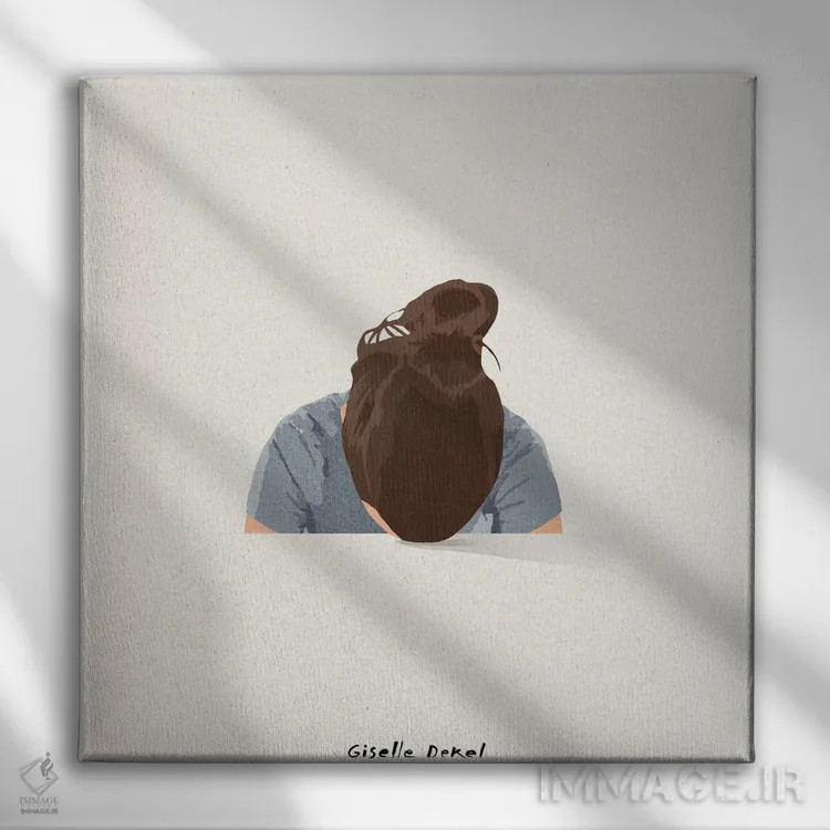 تابلو از روبرو اثر گیسل دکل - نمای روبهرو روی دیوار