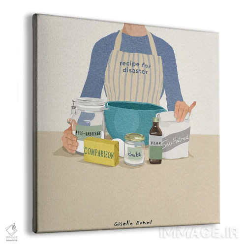 تابلو دستورالعمل فاجعه اثر گیسل دکل - نمای پرسپکتیو محصول