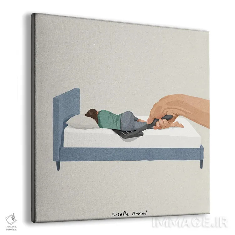 تابلو من را بچرخان اثر گیسل دکل - نمای پرسپکتیو محصول