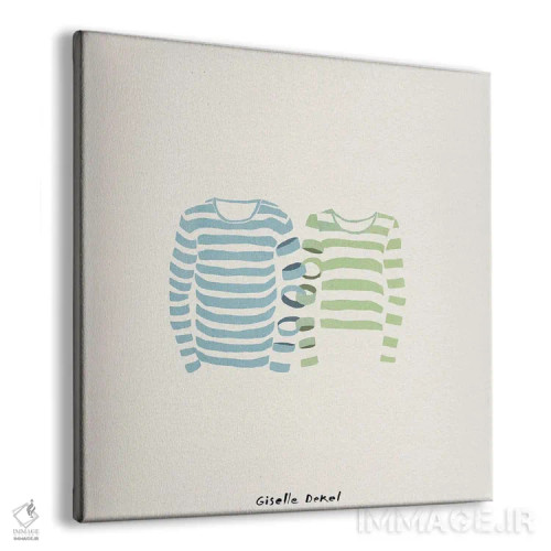 تابلو عاشقان اثر گیسل دکل - نمای پرسپکتیو محصول