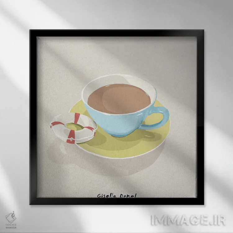 تابلو خودت را نجات بده اثر گیسل دکل - نمای قابدار مشکی