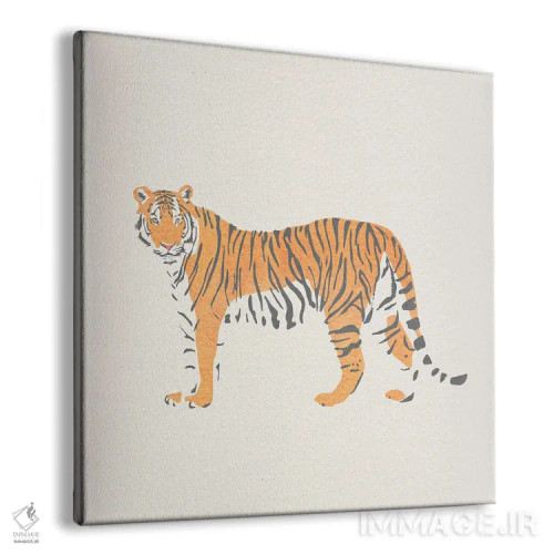 تابلو ببر اثر گیسل دکل - نمای پرسپکتیو محصول