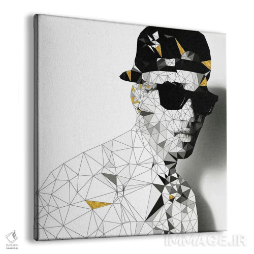 تابلو عینک آفتابی استانا (سیاه و سفید) اثر فایو بای فایو کالکتیو - نمای پرسپکتیو محصول