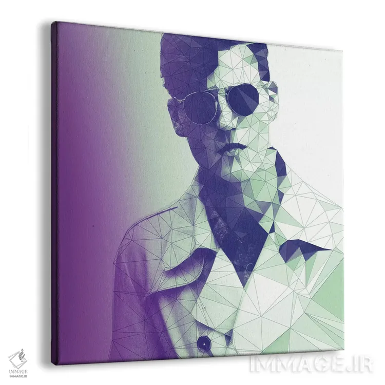 تابلو مدباز مه بنفش (مد و سبک) اثر فایو بای فایو کالکتیو - نمای پرسپکتیو محصول