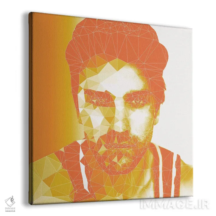 تابلو بسکتبالیست خیابانی، نارنجی غروب اثر فایو بای فایو کالکتیو - نمای پرسپکتیو محصول