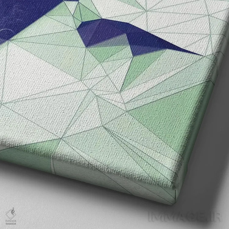 تابلو مدباز مه بنفش (مد و سبک) اثر فایو بای فایو کالکتیو - نمای نزدیک بافت بوم