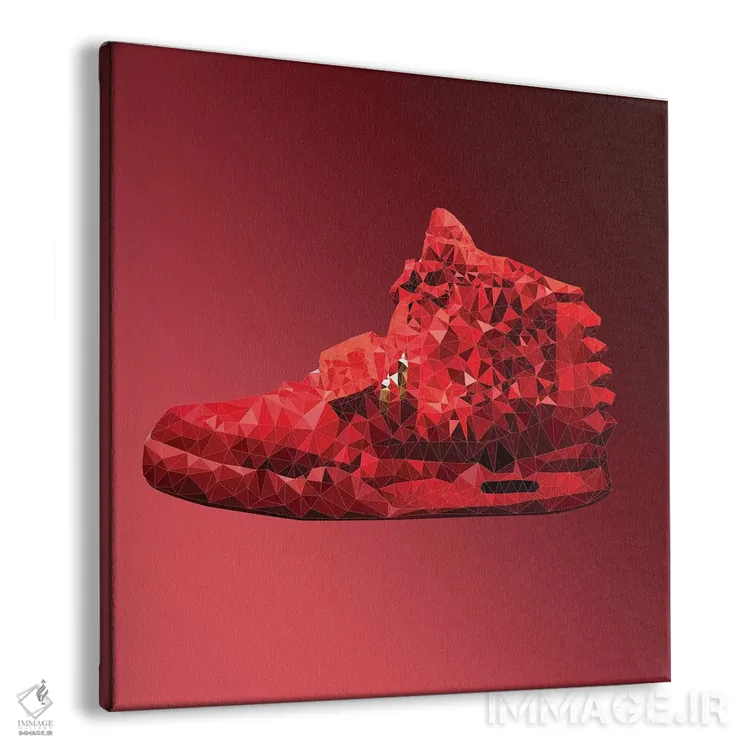 تابلو کفش ایر ییزی ۲: رِد اکتبر (مد و کفش) اثر فایو بای فایو کالکتیو - نمای پرسپکتیو محصول