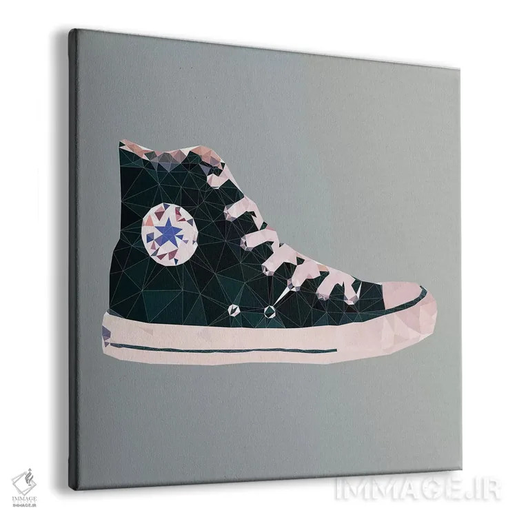 تابلو کفش چاک تیلور آلاستار: مشکی (مد و کفش) اثر فایو بای فایو کالکتیو - نمای پرسپکتیو محصول