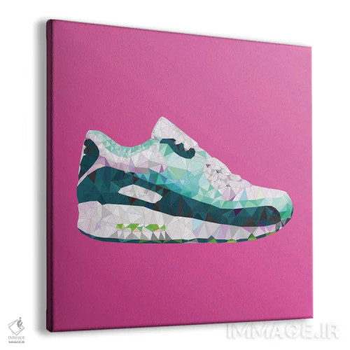 تابلو کفش ایر مکس ۹۰: مجموعه زمرد (مد و کفش) اثر فایو بای فایو کالکتیو - نمای پرسپکتیو محصول