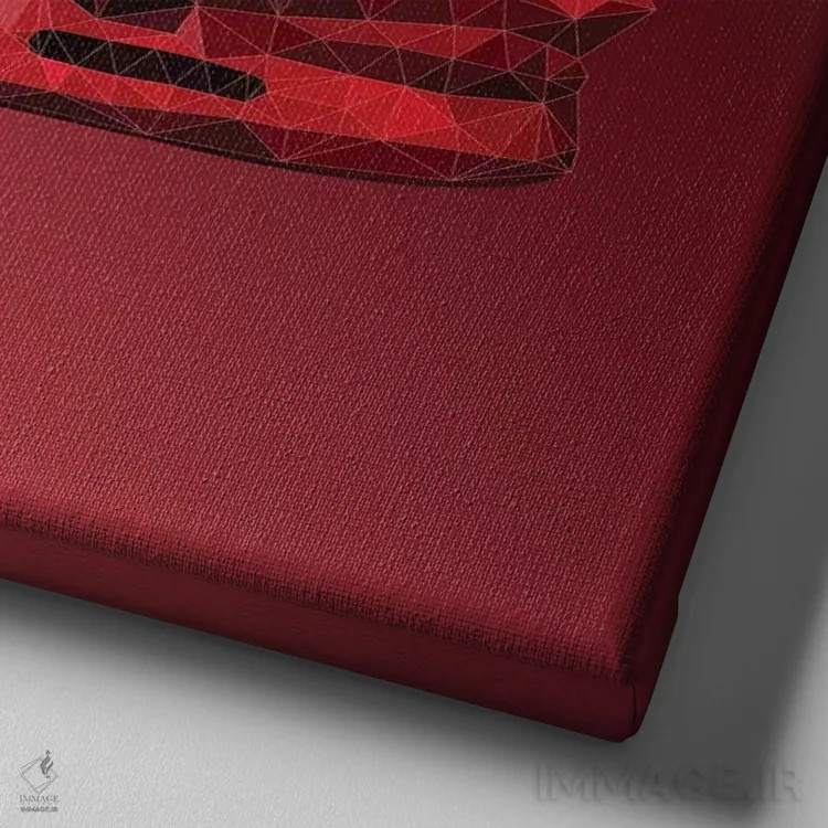 تابلو کفش ایر ییزی ۲: رِد اکتبر (مد و کفش) اثر فایو بای فایو کالکتیو - نمای نزدیک بافت بوم