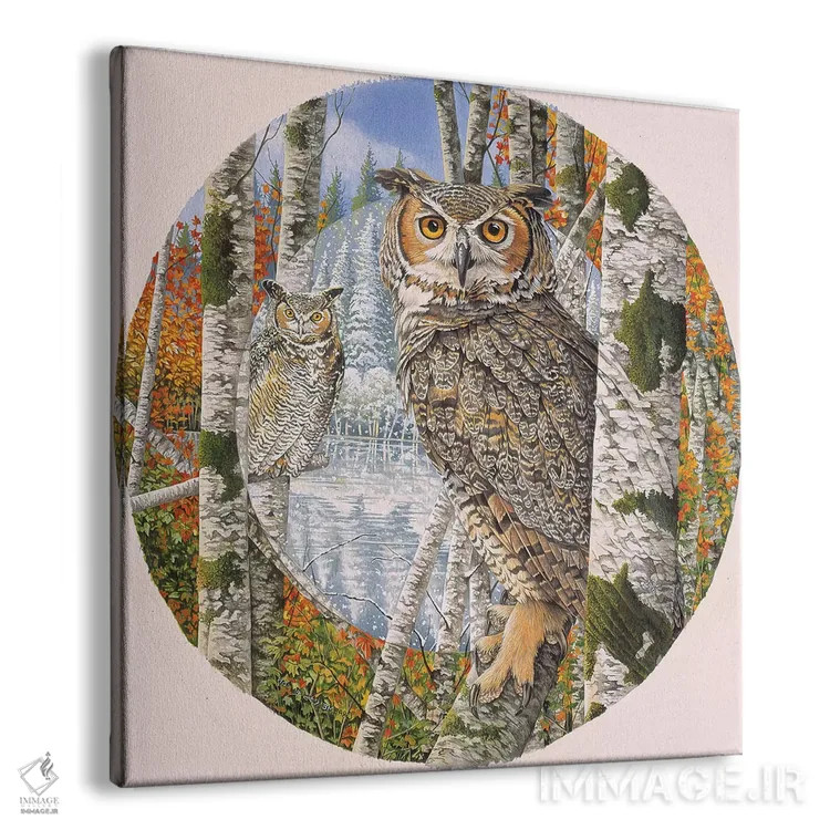 تابلو استتار شاخدار عظیم اثر گرائیم استیونسون - نمای پرسپکتیو محصول