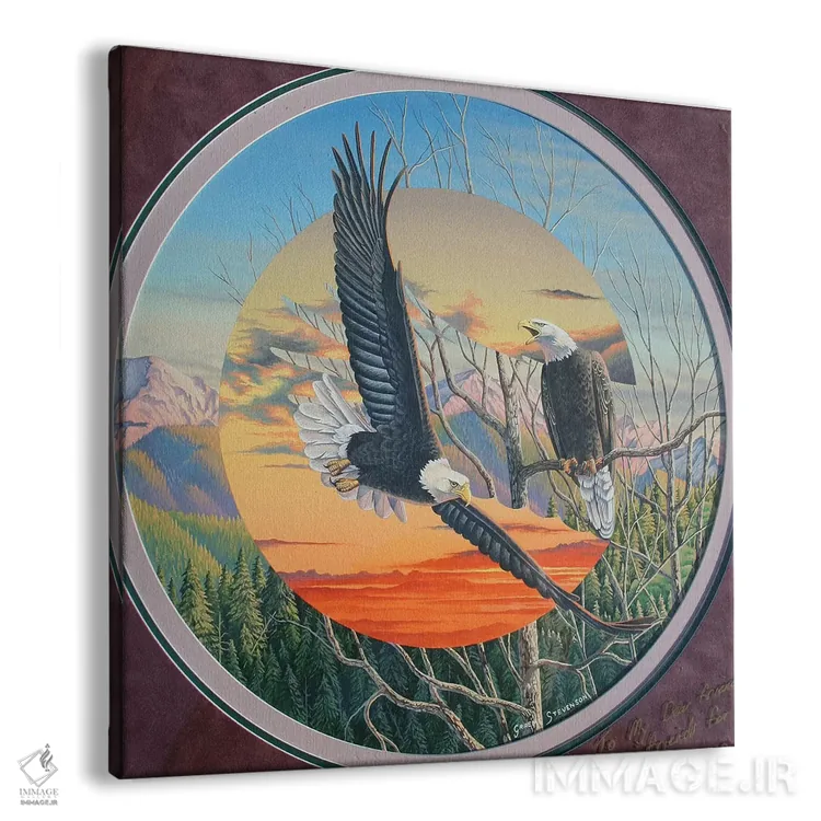 تابلو عقابها اثر گرائیم استیونسون - نمای پرسپکتیو محصول