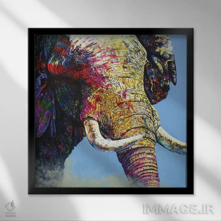 تابلو مادرخوانده الکتریکی اثر گرائیم استیونسون - نمای قابدار مشکی