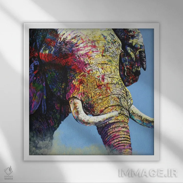 تابلو مادرخوانده الکتریکی اثر گرائیم استیونسون - نمای قابدار سفید