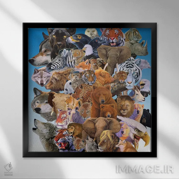 تابلو مدیریت (مدیرخانه) (نیاز به ابهامزدایی: مجموعه جانوران) اثر گرائیم استیونسون - نمای قابدار مشکی