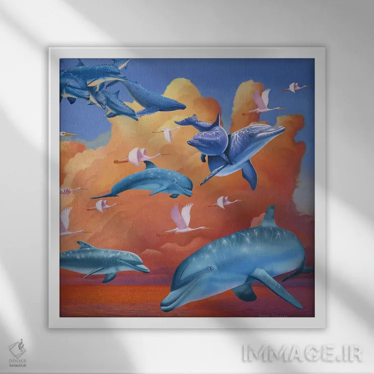 تابلو امکانها اثر گرائیم استیونسون - نمای قابدار سفید