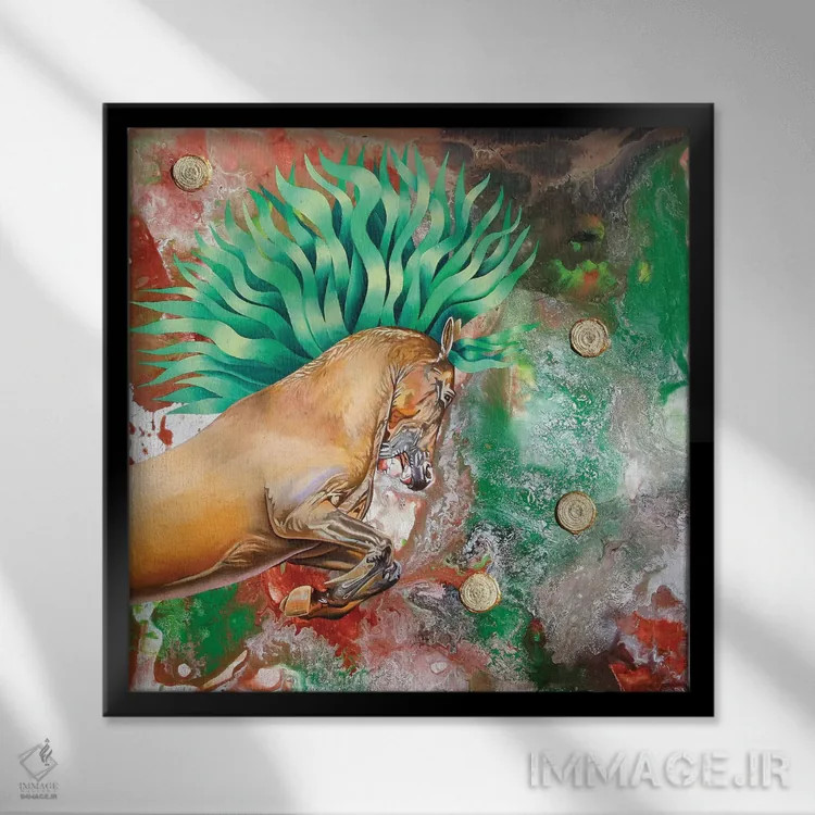 تابلو شاهزاده زمرباور اثر گرائیم استیونسون - نمای قابدار مشکی