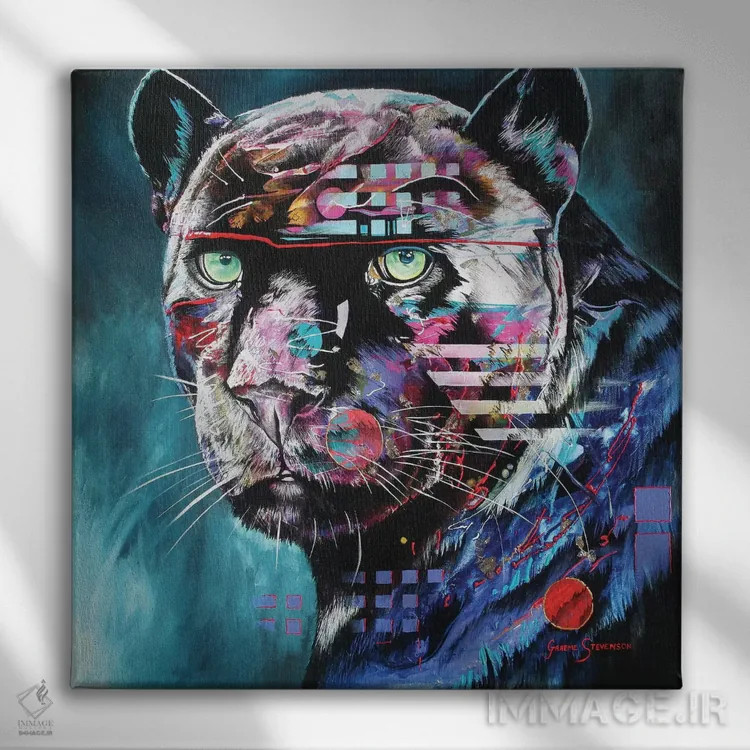 تابلو شب سیاه اثر گرائیم استیونسون - نمای روبهرو روی دیوار