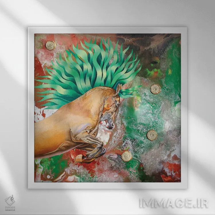 تابلو شاهزاده زمرباور اثر گرائیم استیونسون - نمای قابدار سفید