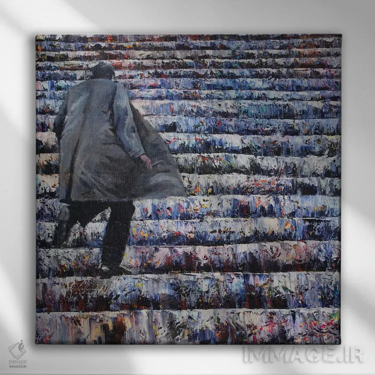 تابلو آلباتروس (پرنده دریایی) اثر دیوید گیستا - نمای روبهرو روی دیوار