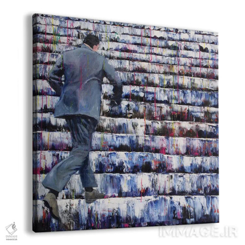 تابلو پلههای بالا اثر دیوید گیستا - نمای پرسپکتیو محصول