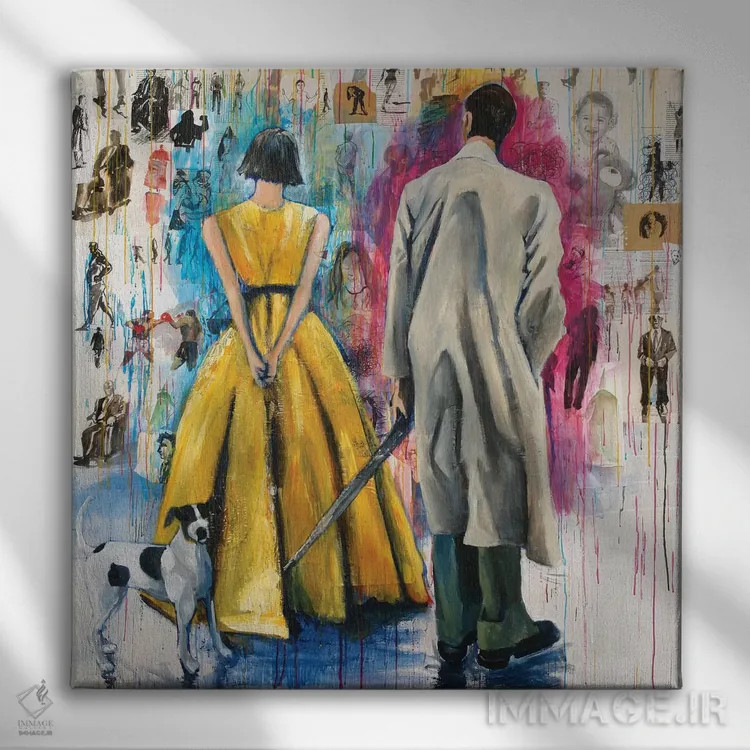 تابلو در حالت آمادهباش اثر دیوید گیستا - نمای روبهرو روی دیوار