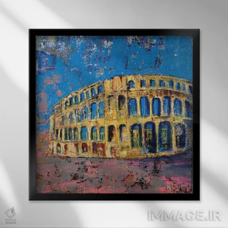 تابلو پپلوم (ژانر ادبی یا سینمایی) اثر دیوید گیستا - نمای قابدار مشکی