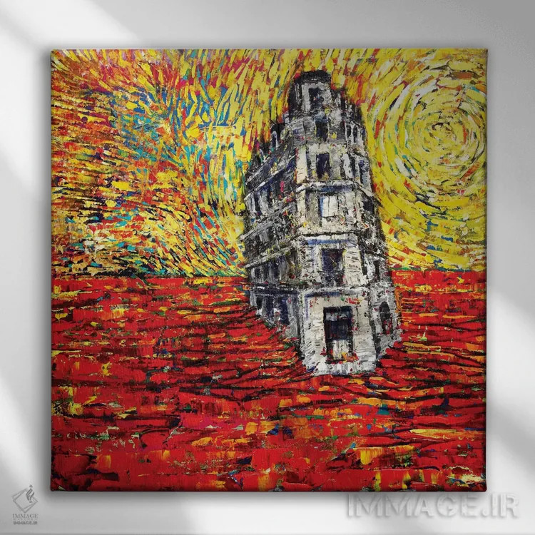 تابلو طلوع اثر دیوید گیستا - نمای روبهرو روی دیوار