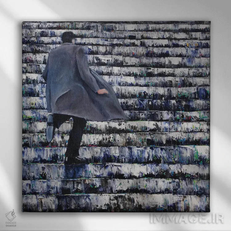 تابلو قل دیگر بودلر (بودلر: شاعر فرانسوی) اثر دیوید گیستا - نمای روبهرو روی دیوار